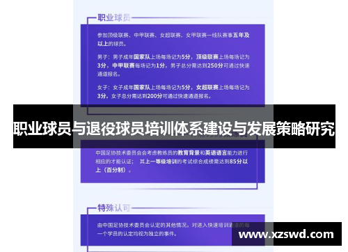 职业球员与退役球员培训体系建设与发展策略研究